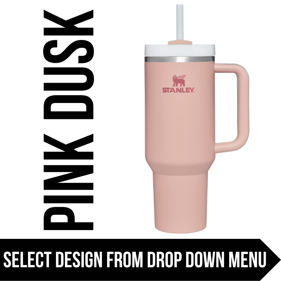 Pink Dusk Made to Order-Laser Engraved 40oz Quencher Tumbler-Full