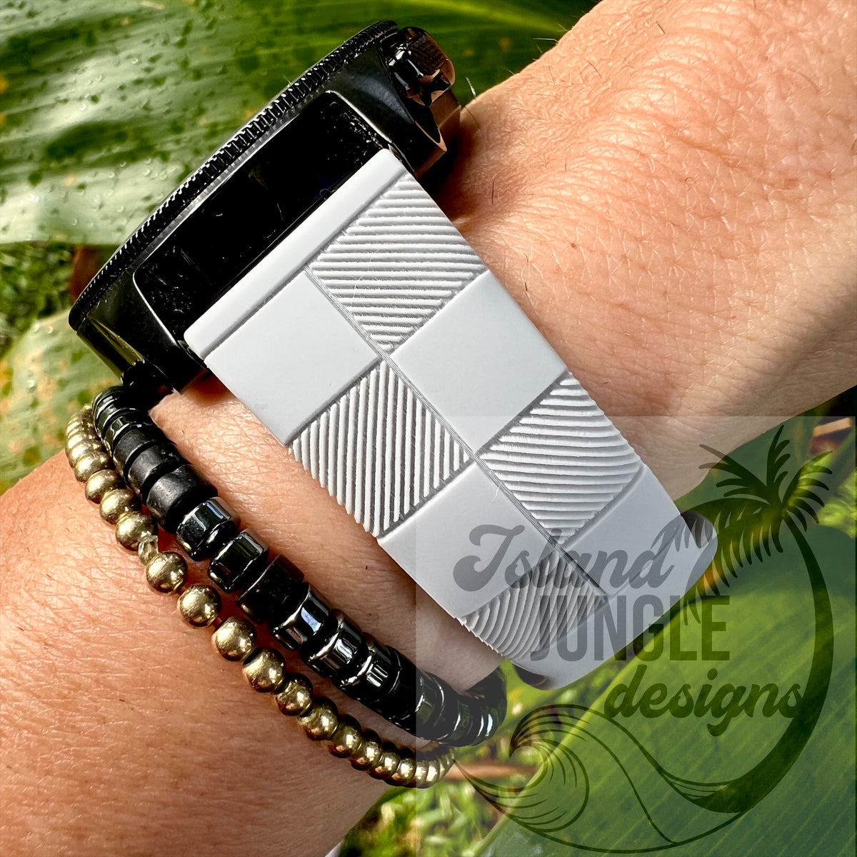Engraved Louis Vuitton Samsung Galaxy Watch Band 20mm Active