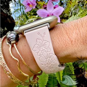 Orchid Silicone Watch Band Compatible with Versa 3/4 & Sense/Sense 2