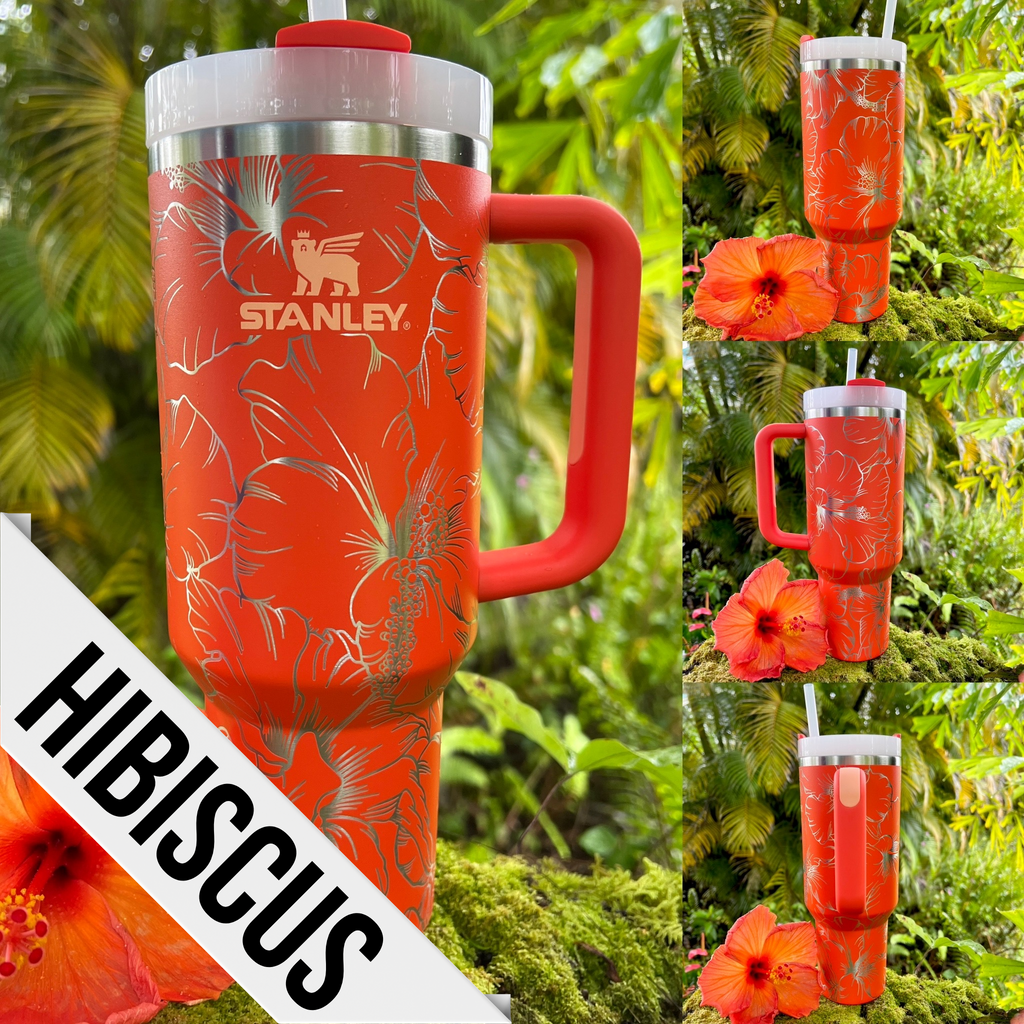 40 Oz Stanley Tiger Lily Tumbler Engraved With Hibiscus -  Sweden