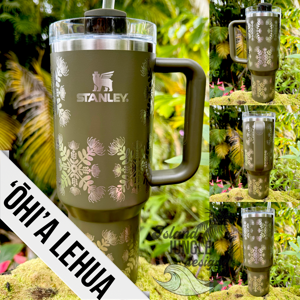 Tigerlily Made to Order-Laser Engraved 40oz Quencher Tumbler-Full Wr