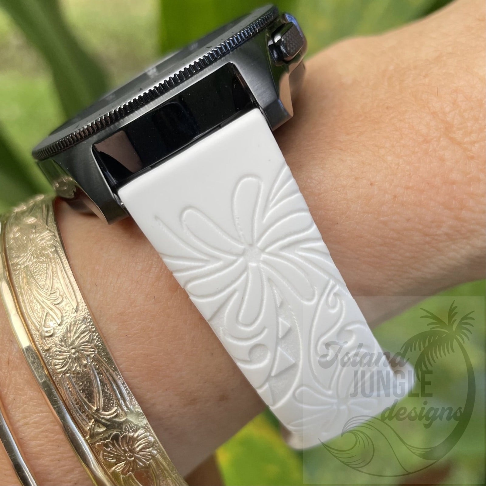  TOOLAIK Floral 22mm watch band Compatible for Samsung