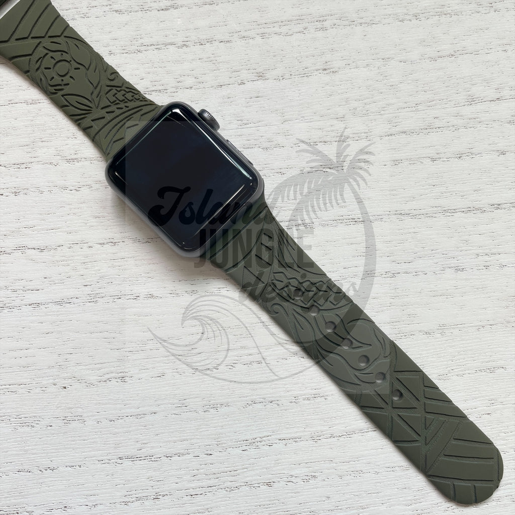 Tribal Silicone Watch Band Compatible with Series 1-8, SE & Ultra