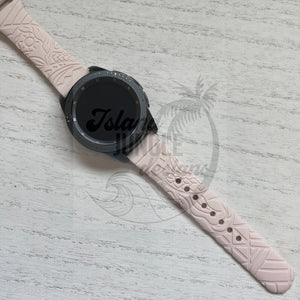 Tribal 20mm Silicone Watch Band Compatible with Samsung Galaxy, FitBit Versa 3/4, Sense & PIxel